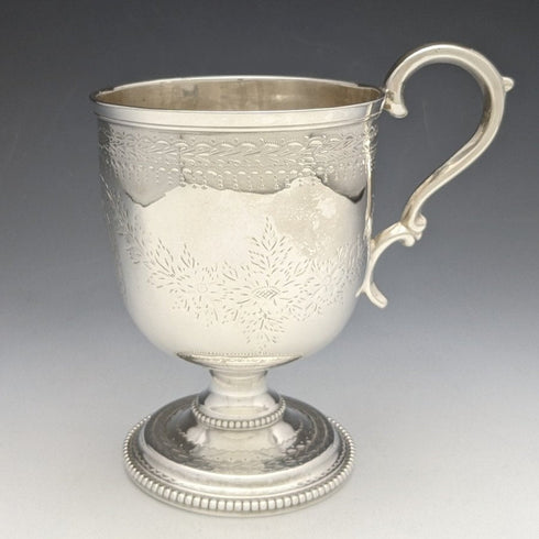 1862 年英國古董純銀(925 銀)馬克杯 133 克亨利威爾金森